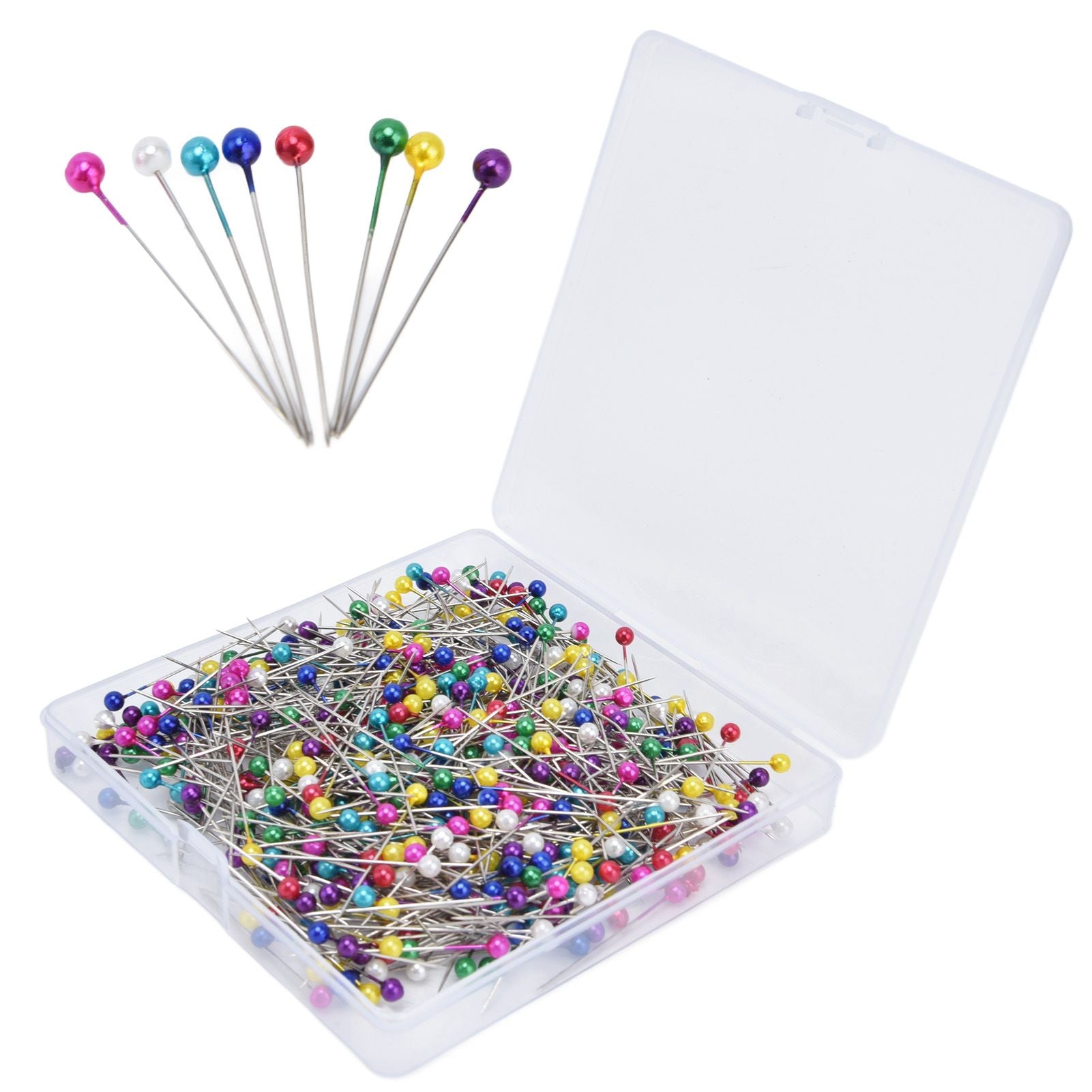 600Pcs Sewing Pins 38mm Long Different Colors Wide Application Durable Straight Pins for Clothing Handiwork V1294-YM0523-3117220002911