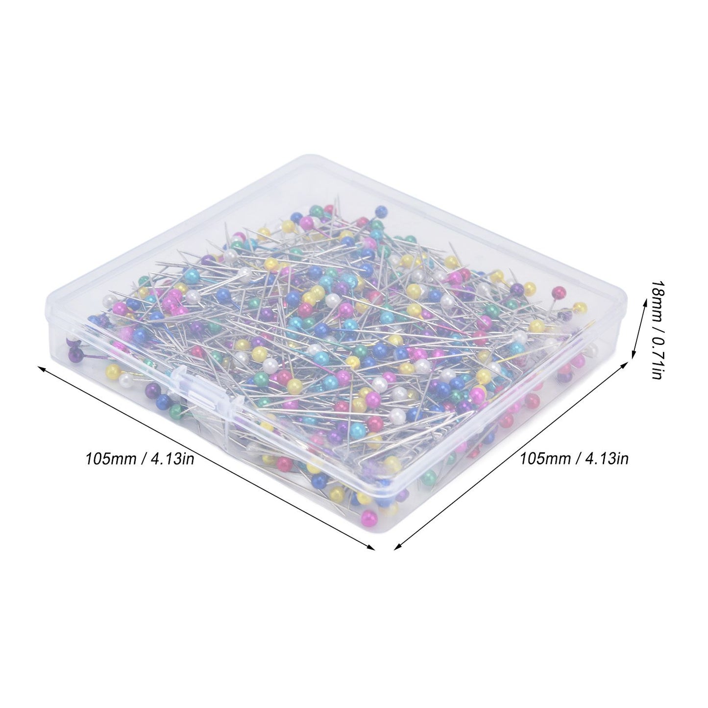 600Pcs Sewing Pins 38mm Long Different Colors Wide Application Durable Straight Pins for Clothing Handiwork V1294-YM0523-3117220002911