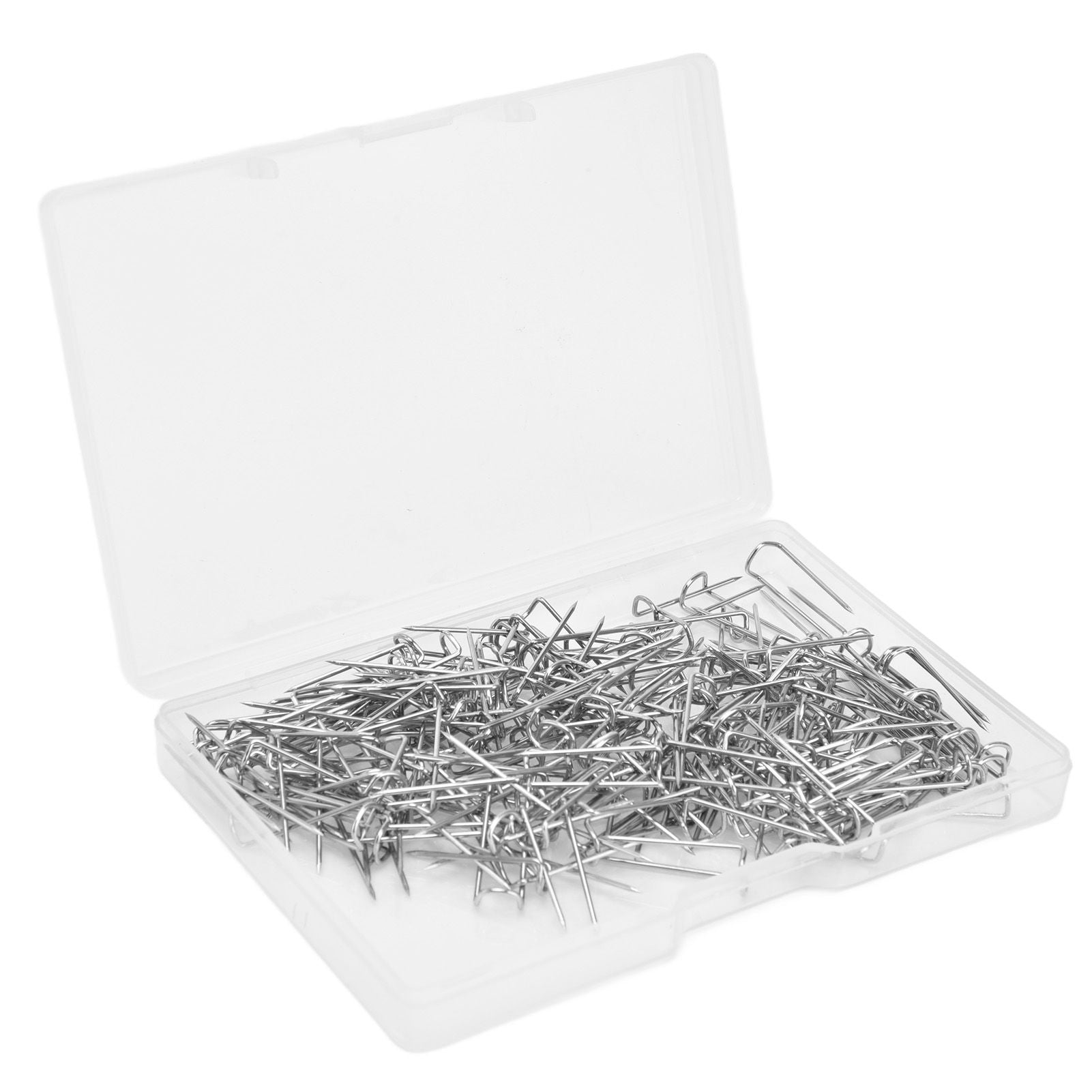 200Pcs Fork Pins U Shaped Stainless Steel Sturdy Durable Wide Application Sewing U Pins17mm 200Pcs/Box V1294-YM0523-3117220003011