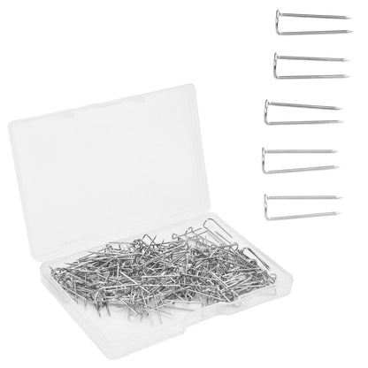 200Pcs Fork Pins U Shaped Stainless Steel Sturdy Durable Wide Application Sewing U Pins17mm 200Pcs/Box V1294-YM0523-3117220003011
