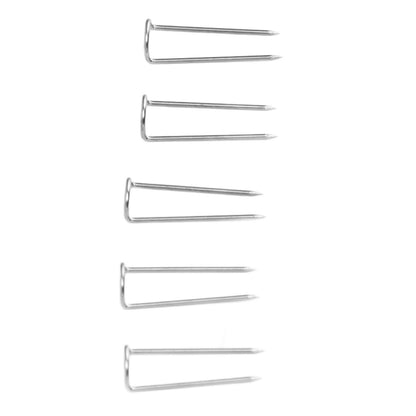 200Pcs Fork Pins U Shaped Stainless Steel Sturdy Durable Wide Application Sewing U Pins17mm 200Pcs/Box V1294-YM0523-3117220003011