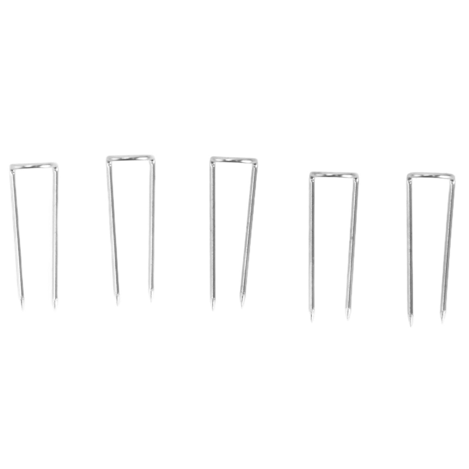 200Pcs Fork Pins U Shaped Stainless Steel Sturdy Durable Wide Application Sewing U Pins17mm 200Pcs/Box V1294-YM0523-3117220003011