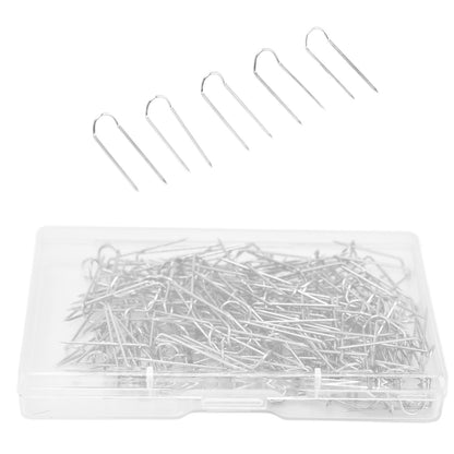 200Pcs Fork Pins U Shaped Stainless Steel Sturdy Durable Wide Application Sewing U Pins23mm 200Pcs/Box V1294-YM0523-3117220003012