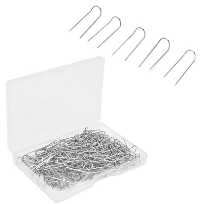 200Pcs Fork Pins U Shaped Stainless Steel Sturdy Durable Wide Application Sewing U Pins23mm 200Pcs/Box V1294-YM0523-3117220003012