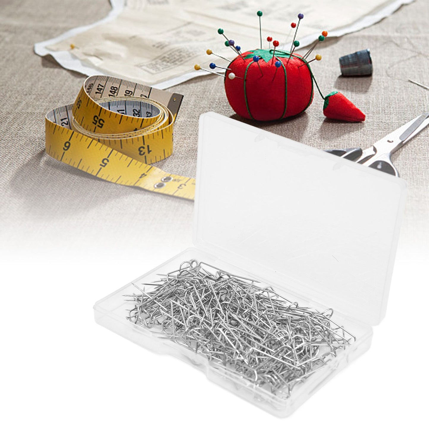 200Pcs Fork Pins U Shaped Stainless Steel Sturdy Durable Wide Application Sewing U Pins23mm 200Pcs/Box V1294-YM0523-3117220003012