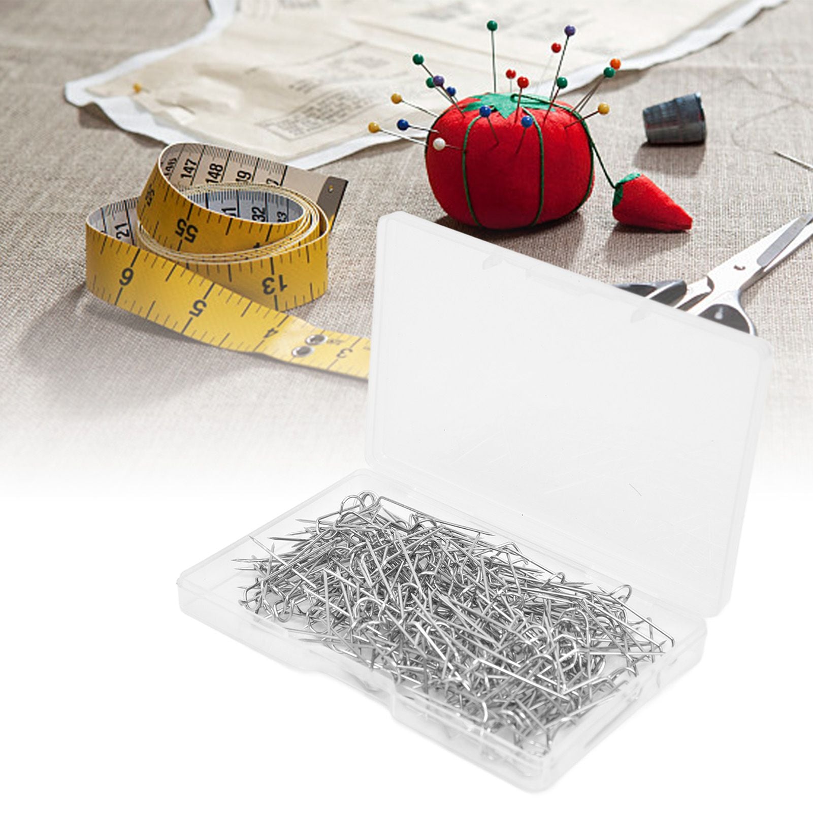 200Pcs Fork Pins U Shaped Stainless Steel Sturdy Durable Wide Application Sewing U Pins23mm 200Pcs/Box V1294-YM0523-3117220003012