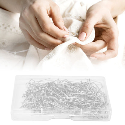 200Pcs Fork Pins U Shaped Stainless Steel Sturdy Durable Wide Application Sewing U Pins23mm 200Pcs/Box V1294-YM0523-3117220003012