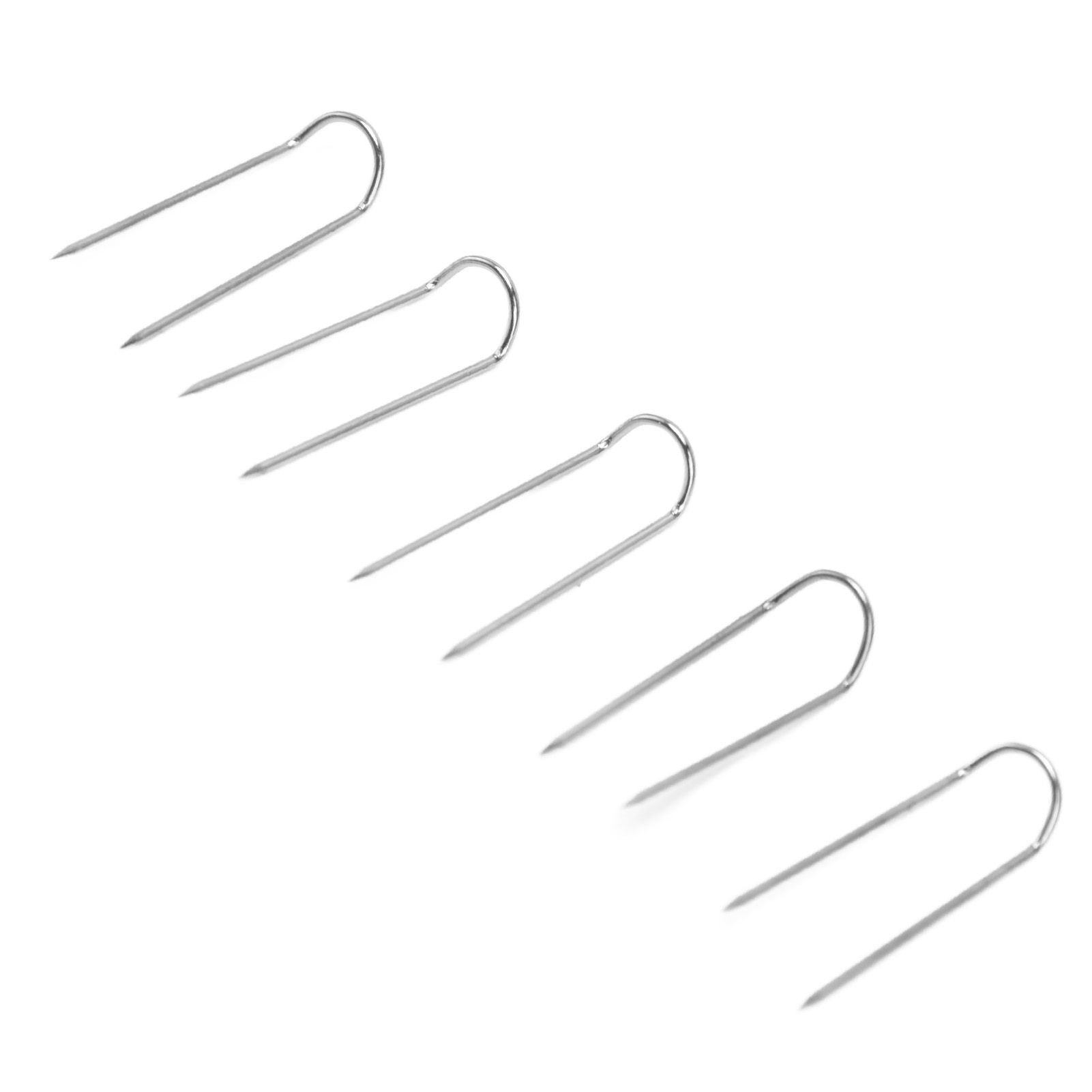 200Pcs Fork Pins U Shaped Stainless Steel Sturdy Durable Wide Application Sewing U Pins23mm 200Pcs/Box V1294-YM0523-3117220003012