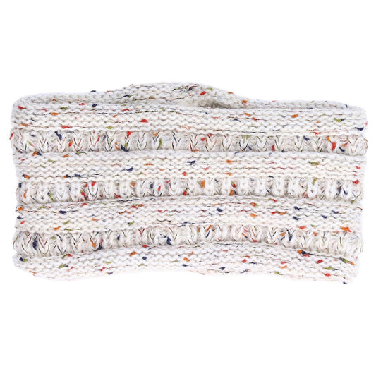 Knit Headband Winter Warm Comfortable Breathable Women Ear Warmer for Shopping Camping RunningWhite Floral V1294-YM0523-3117220003111