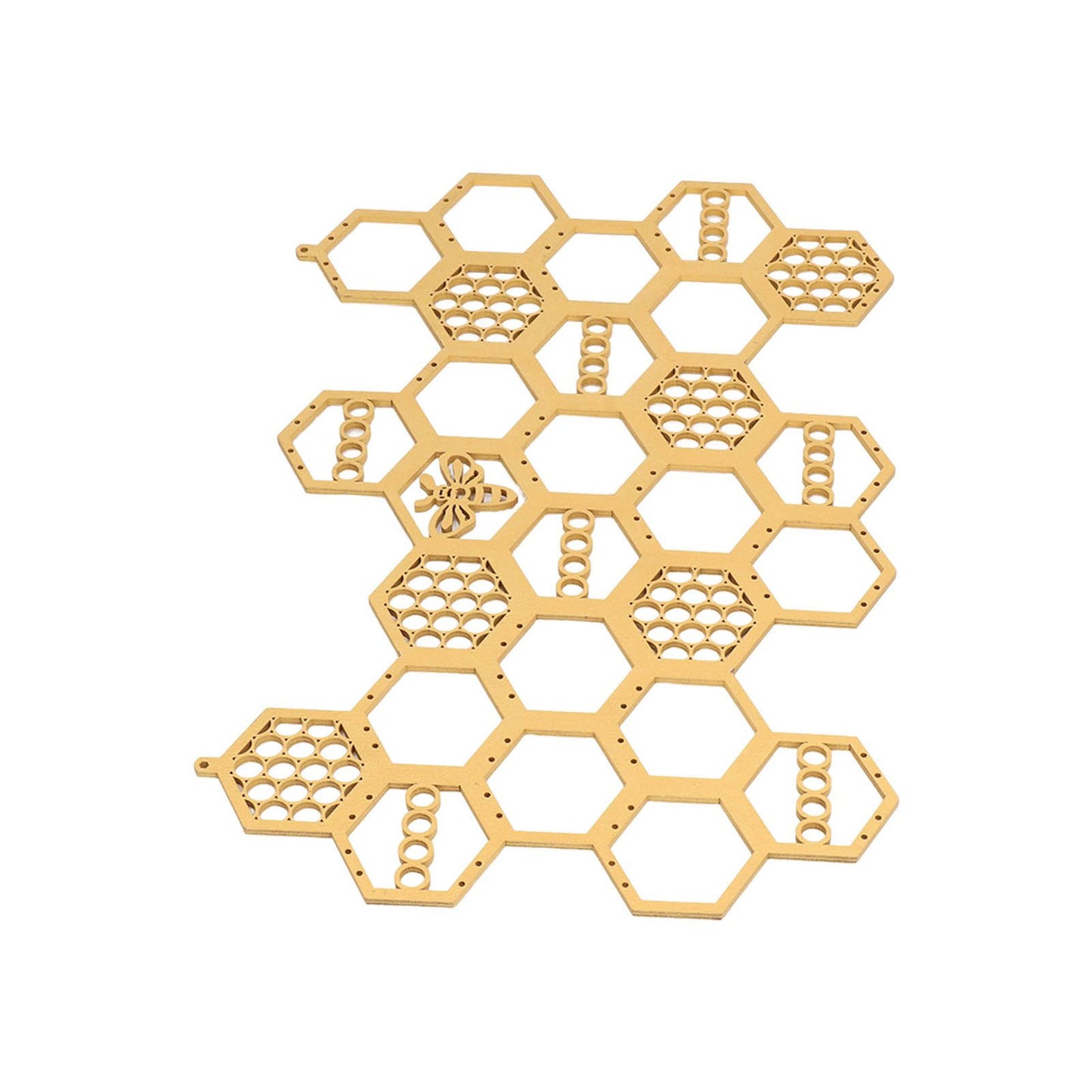 Ear Stud Display Rack Poplar Material Golden Beehive Type Space Saving Durable Earring Jewelry Storage Rack V1294-YM0523-3117220003911