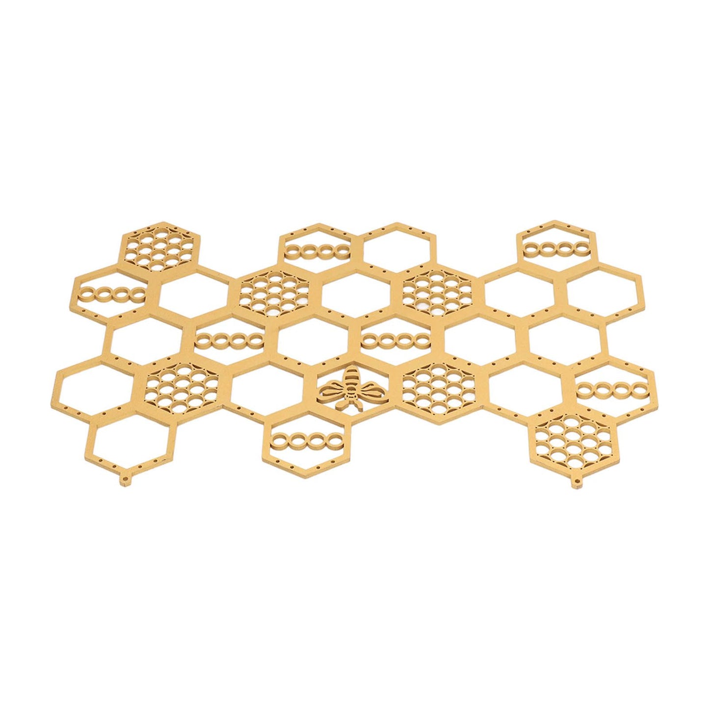 Ear Stud Display Rack Poplar Material Golden Beehive Type Space Saving Durable Earring Jewelry Storage Rack V1294-YM0523-3117220003911