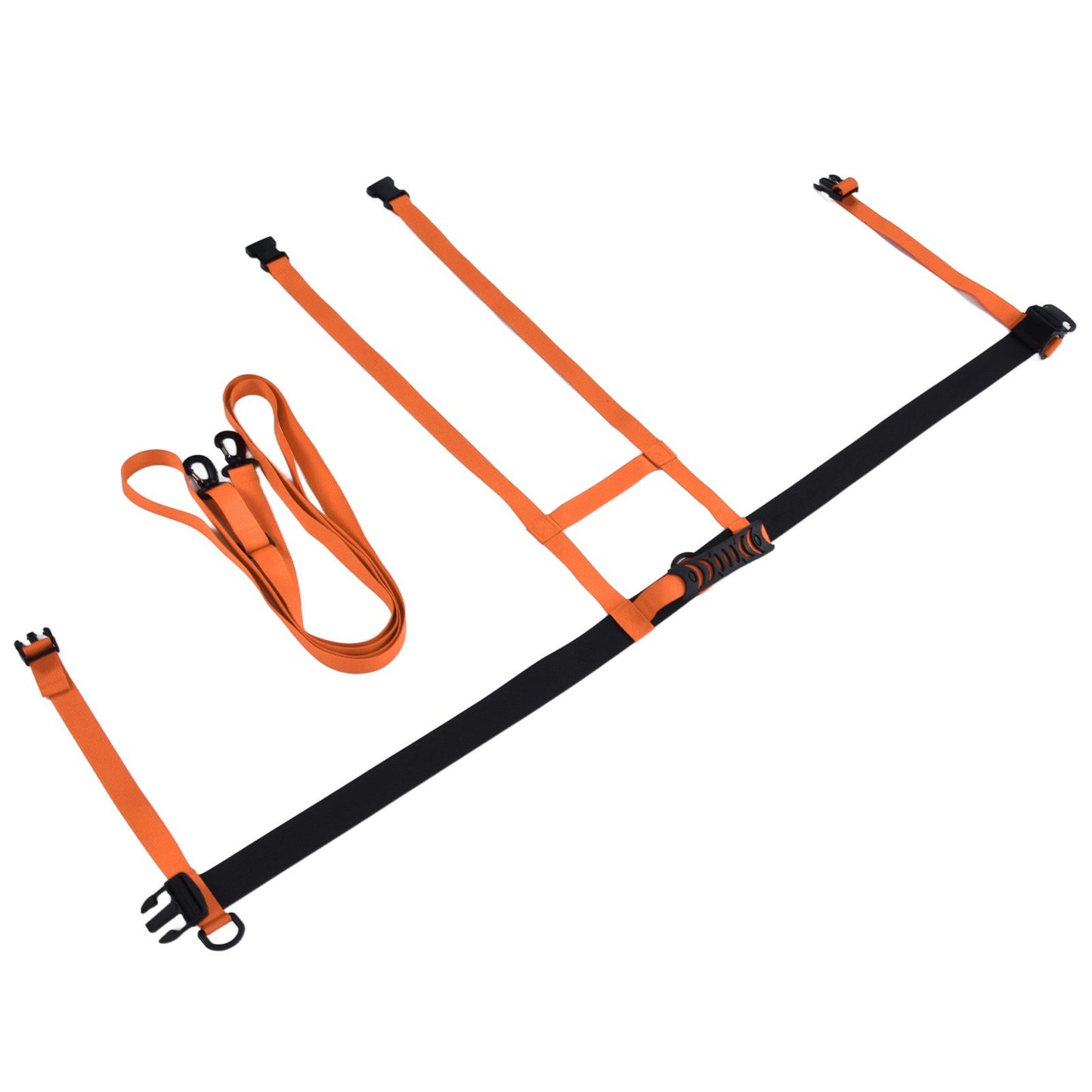 Kids Skiing Harness Adjustable Safe Drop Protection Snowboard Training Harness with Traction LeashOrange V1294-YM0523-3117220005013