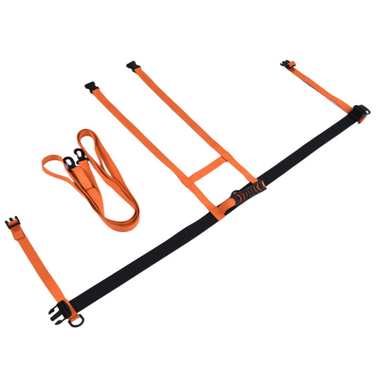 Kids Skiing Harness Adjustable Safe Drop Protection Snowboard Training Harness with Traction LeashOrange V1294-YM0523-3117220005013