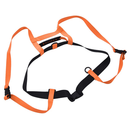 Kids Skiing Harness Adjustable Safe Drop Protection Snowboard Training Harness with Traction LeashOrange V1294-YM0523-3117220005013