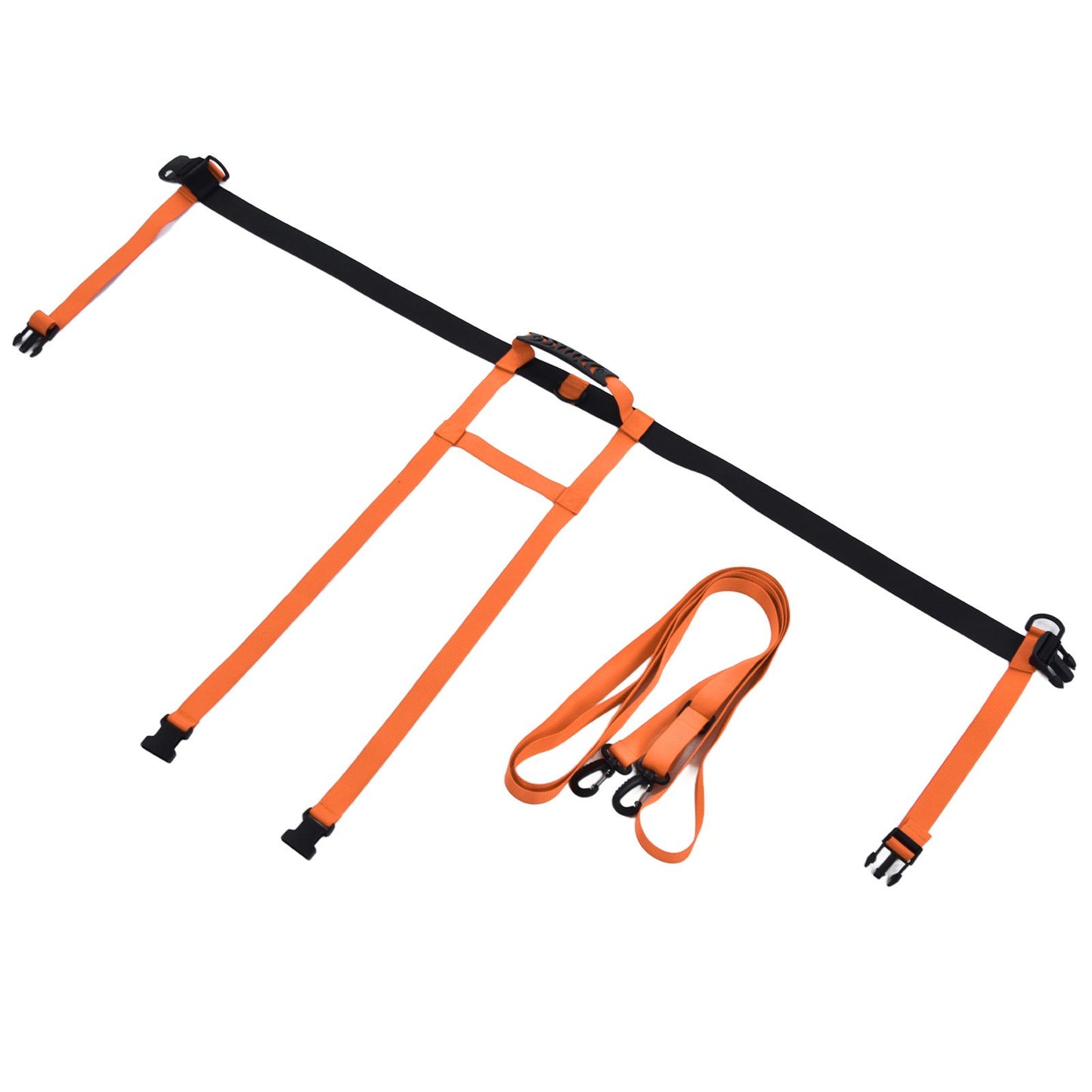 Kids Skiing Harness Adjustable Safe Drop Protection Snowboard Training Harness with Traction LeashOrange V1294-YM0523-3117220005013