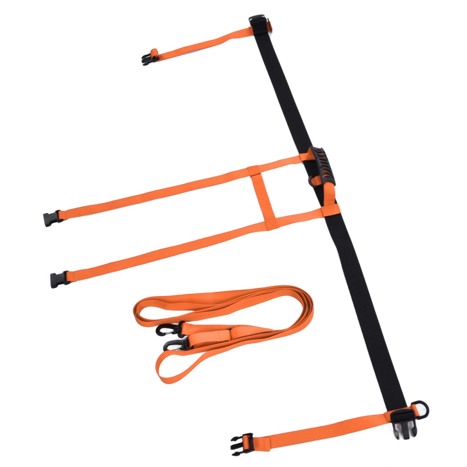 Kids Skiing Harness Adjustable Safe Drop Protection Snowboard Training Harness with Traction LeashOrange V1294-YM0523-3117220005013