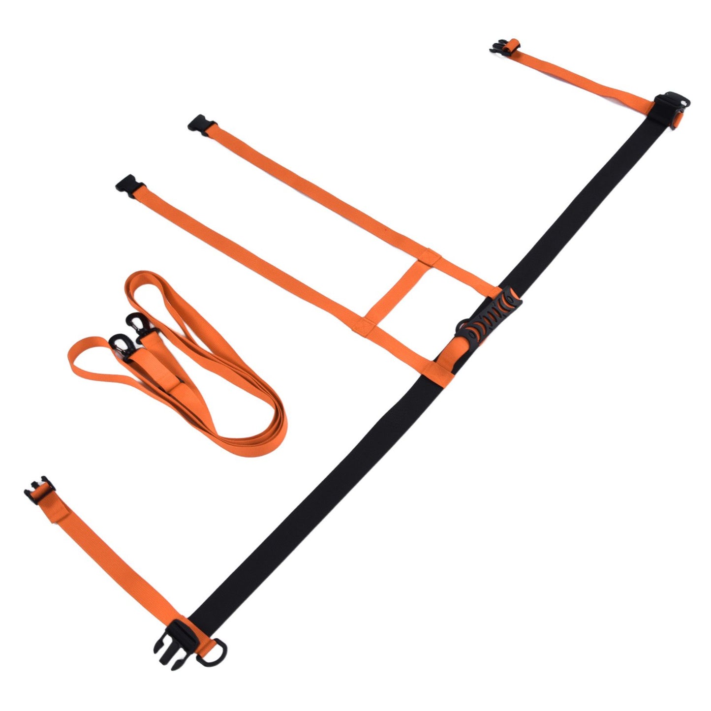 Kids Skiing Harness Adjustable Safe Drop Protection Snowboard Training Harness with Traction LeashOrange V1294-YM0523-3117220005013