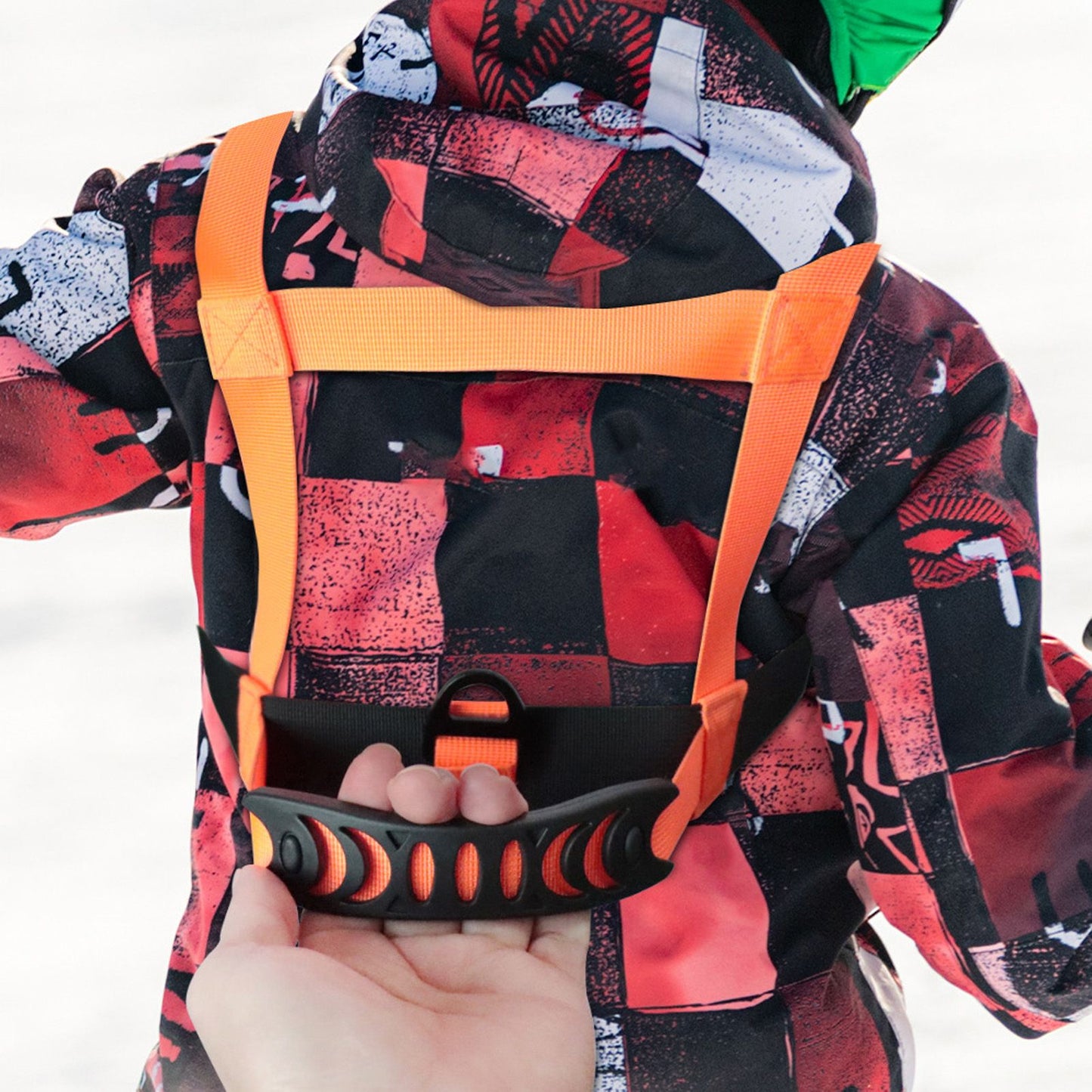 Kids Skiing Harness Adjustable Safe Drop Protection Snowboard Training Harness with Traction LeashOrange V1294-YM0523-3117220005013