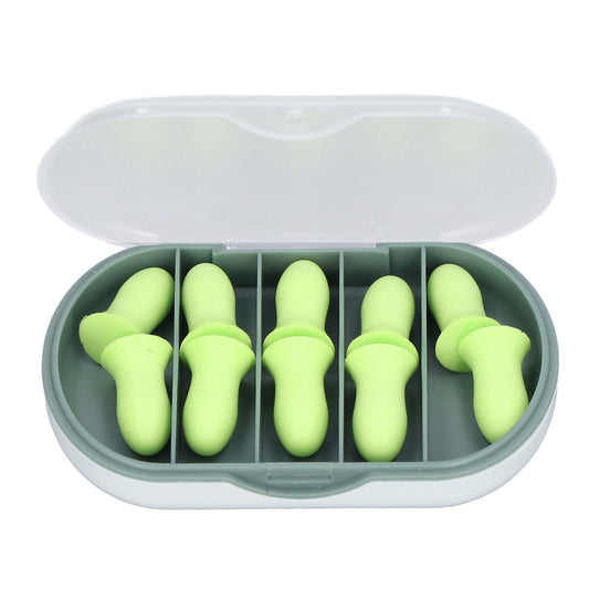 10Pcs Sleeping Ear Plugs Soft Comfortable Safe Sponge Excellent Sound Insulation High Elasticity Swimming Ear V1294-YM0523-3117220005311