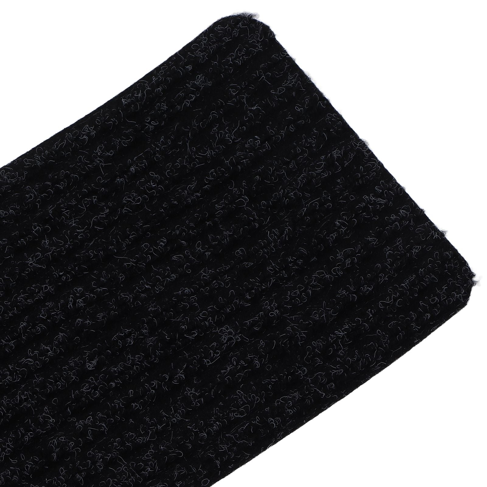 15 Pcs Stair Treads Cuttable Polyester Non Slip Soft Self Adhesive Stair Stripe Floor Mat CarpetBlack White V1294-YM0523-3117220008312