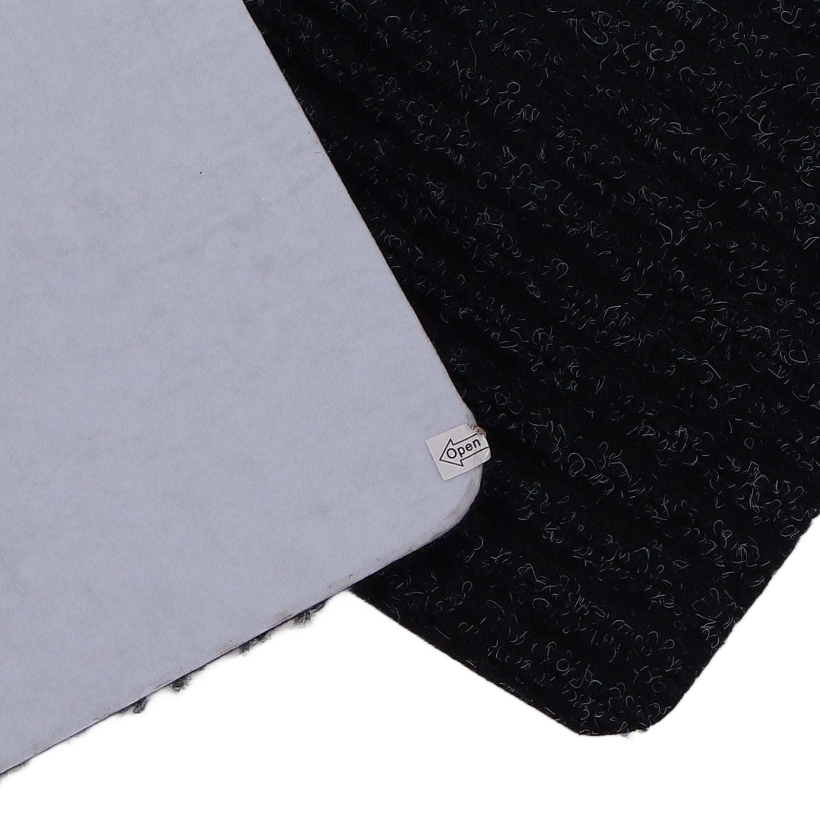 15 Pcs Stair Treads Cuttable Polyester Non Slip Soft Self Adhesive Stair Stripe Floor Mat CarpetBlack White V1294-YM0523-3117220008312