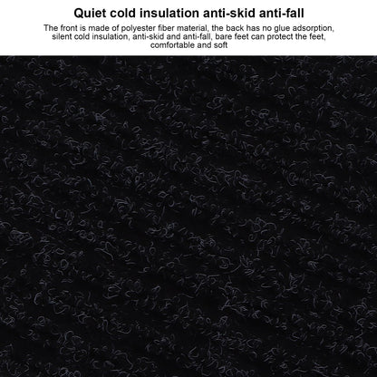 15 Pcs Stair Treads Cuttable Polyester Non Slip Soft Self Adhesive Stair Stripe Floor Mat CarpetBlack White V1294-YM0523-3117220008312