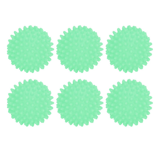 6Pcs Laundry Ball Non Toxic PVC Safe Reusable Household Supplies for Washing Machine WasherGreen V1294-YM0523-3117220009212