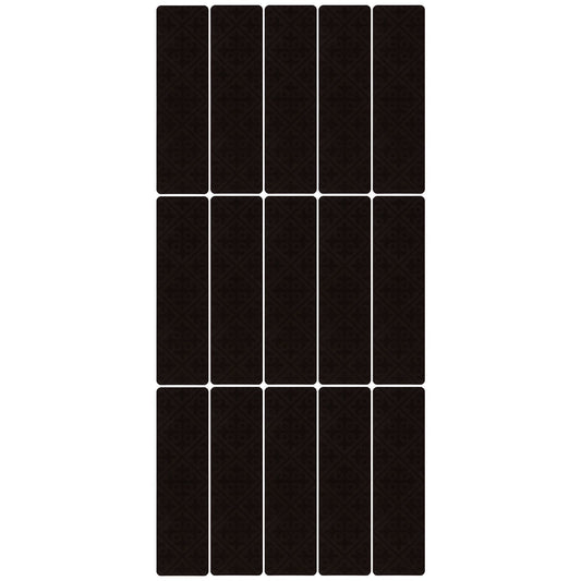 15 Pcs Stair Treads Non Slip Soft Dirt Resistant European Style Pattern Stair Tread Mat CarpetBrown European V1294-YM0523-3117220009911