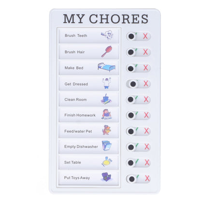 Chore Chart Memo Boards Portable Detachable Message Board Feel Comfortable PVC Kids Chore Chart for Kids V1294-YM0523-3117220010011