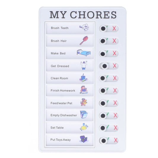 Chore Chart Memo Boards Portable Detachable Message Board Feel Comfortable PVC Kids Chore Chart for Kids V1294-YM0523-3117220010011