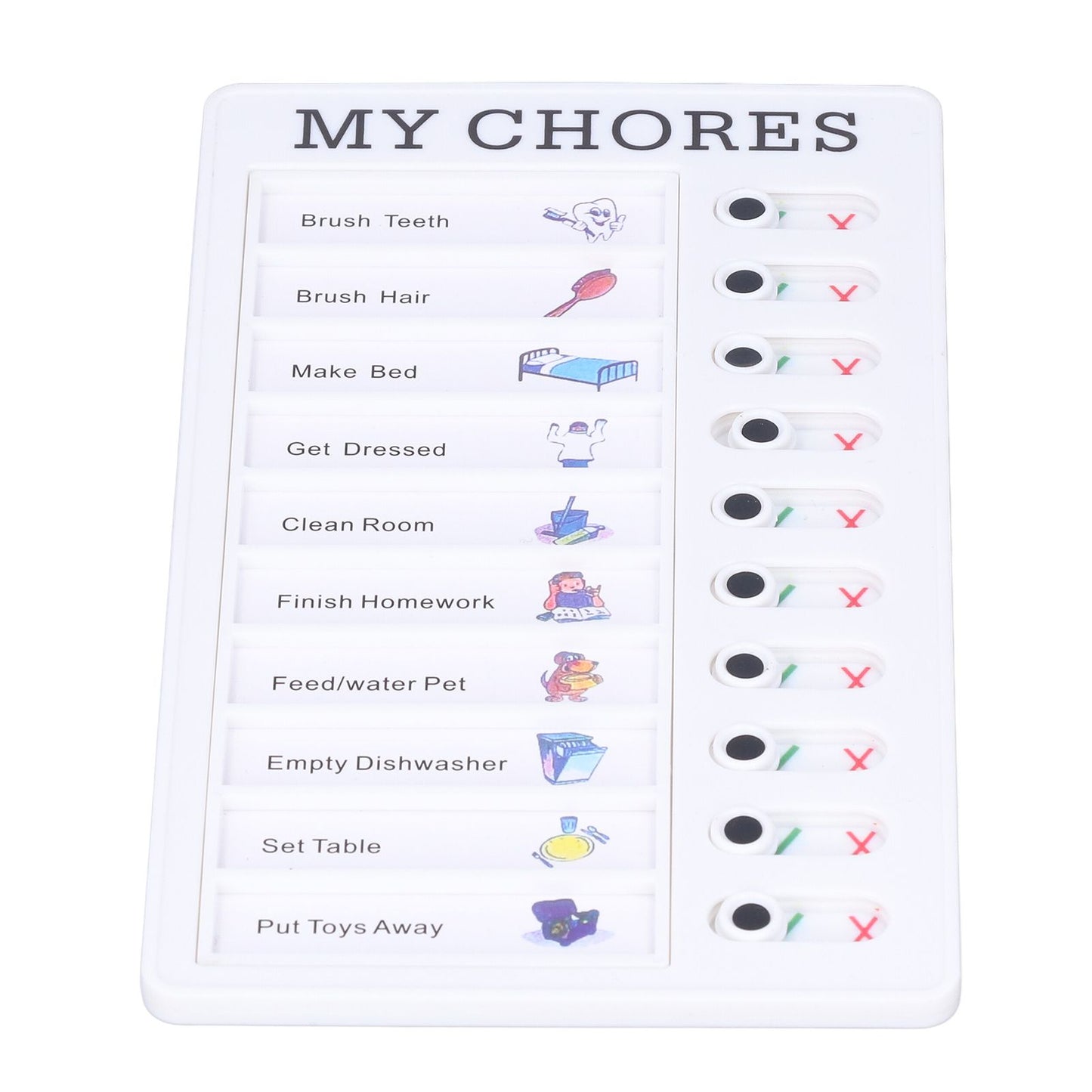 Chore Chart Memo Boards Portable Detachable Message Board Feel Comfortable PVC Kids Chore Chart for Kids V1294-YM0523-3117220010011
