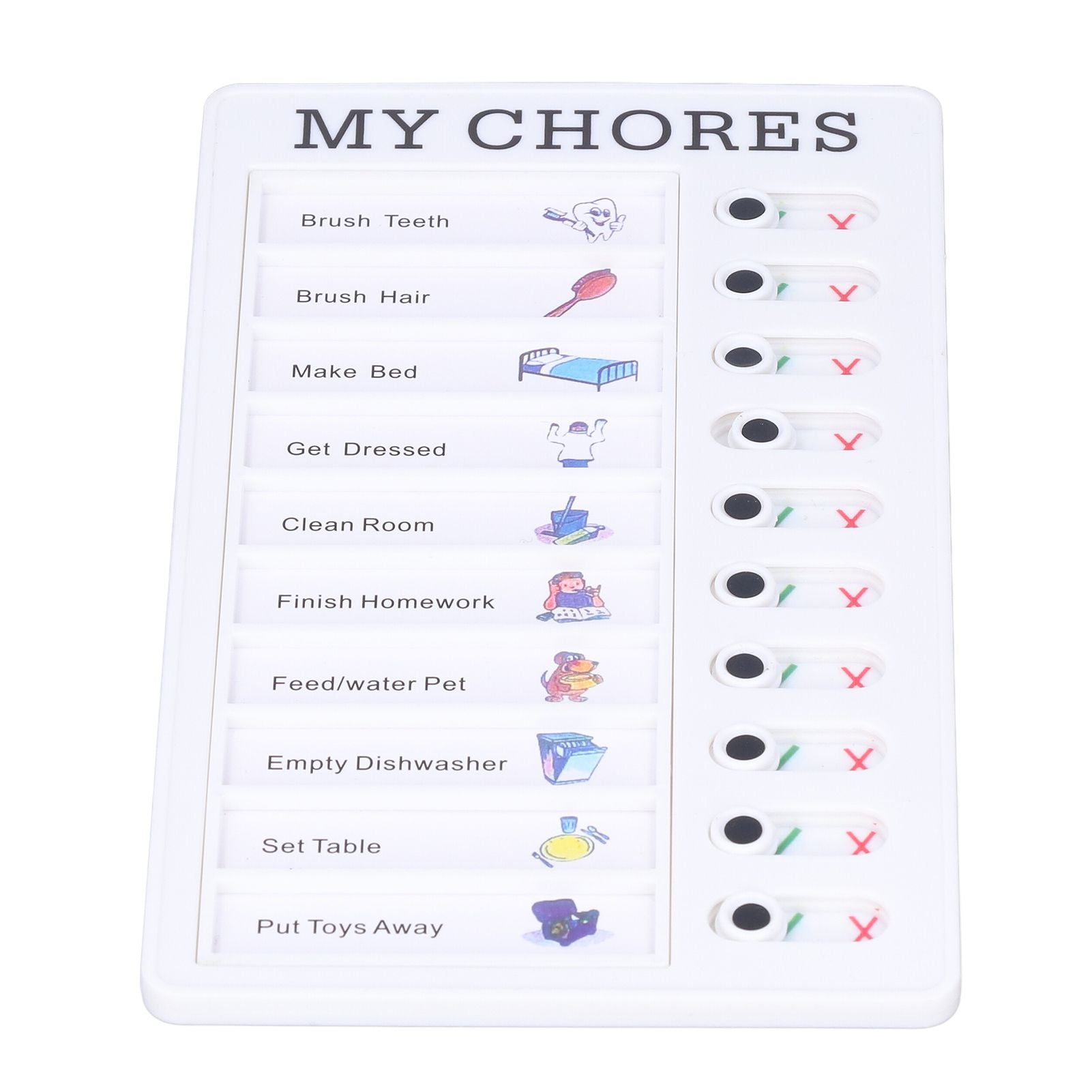 Chore Chart Memo Boards Portable Detachable Message Board Feel Comfortable PVC Kids Chore Chart for Kids V1294-YM0523-3117220010011
