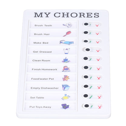 Chore Chart Memo Boards Portable Detachable Message Board Feel Comfortable PVC Kids Chore Chart for Kids V1294-YM0523-3117220010011
