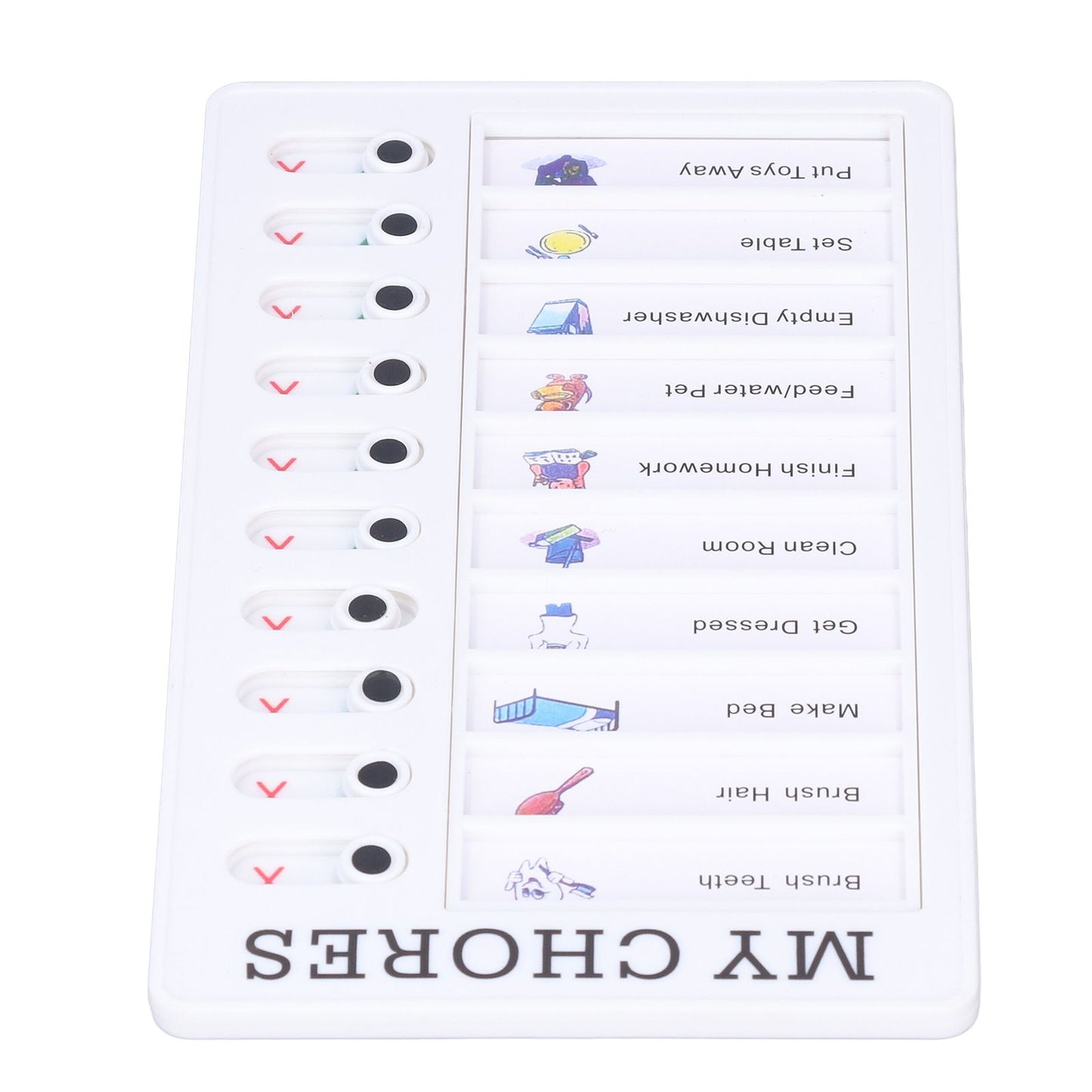 Chore Chart Memo Boards Portable Detachable Message Board Feel Comfortable PVC Kids Chore Chart for Kids V1294-YM0523-3117220010011