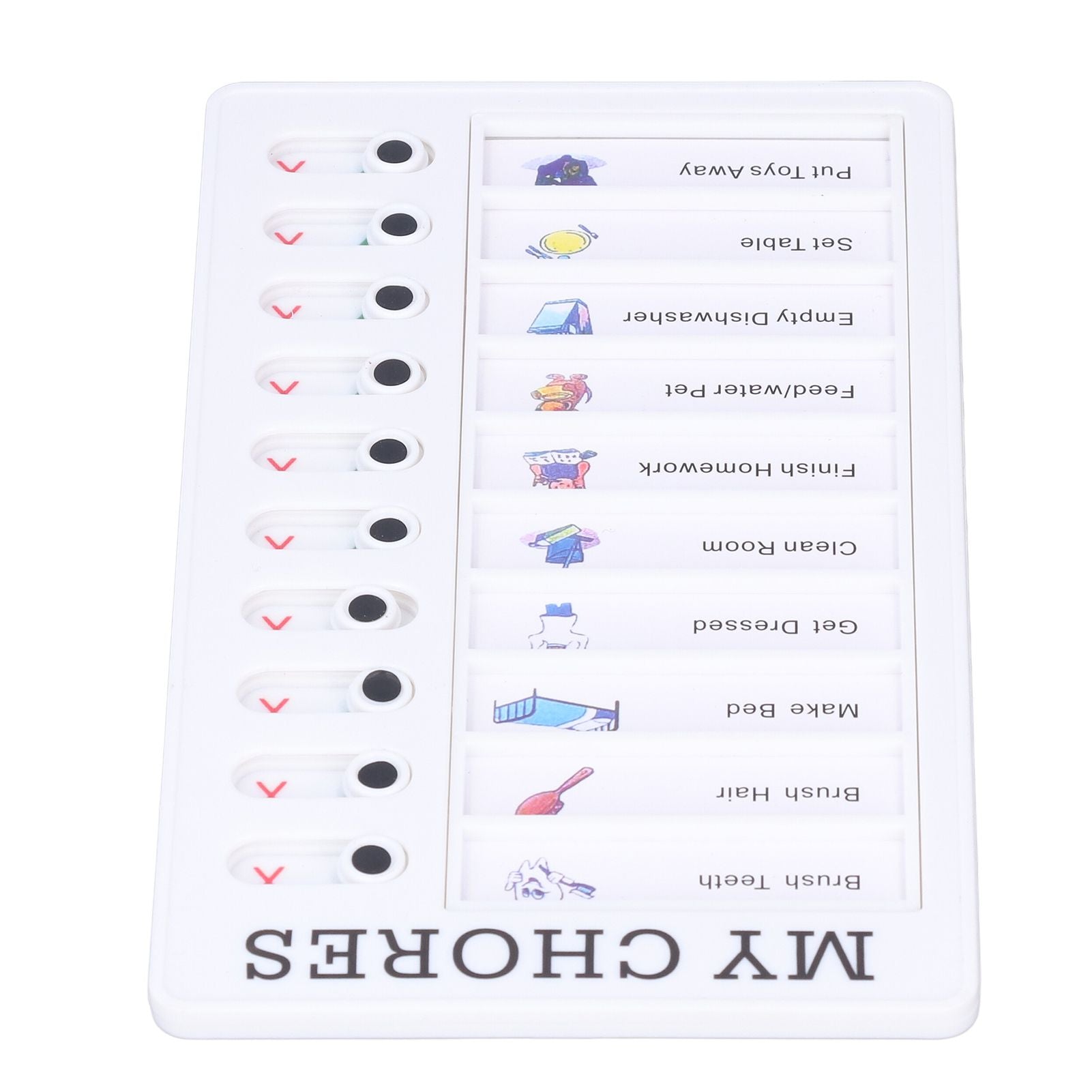 Chore Chart Memo Boards Portable Detachable Message Board Feel Comfortable PVC Kids Chore Chart for Kids V1294-YM0523-3117220010011