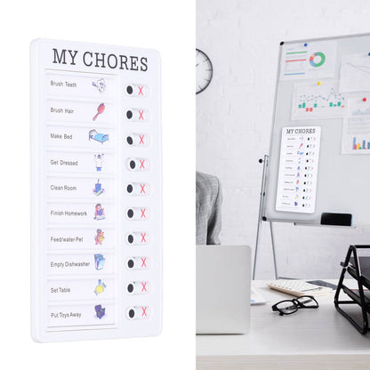 Chore Chart Memo Boards Portable Detachable Message Board Feel Comfortable PVC Kids Chore Chart for Kids V1294-YM0523-3117220010011