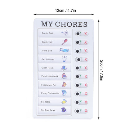 Chore Chart Memo Boards Portable Detachable Message Board Feel Comfortable PVC Kids Chore Chart for Kids V1294-YM0523-3117220010011
