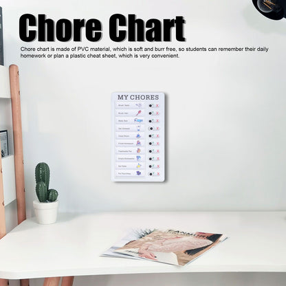 Chore Chart Memo Boards Portable Detachable Message Board Feel Comfortable PVC Kids Chore Chart for Kids V1294-YM0523-3117220010011