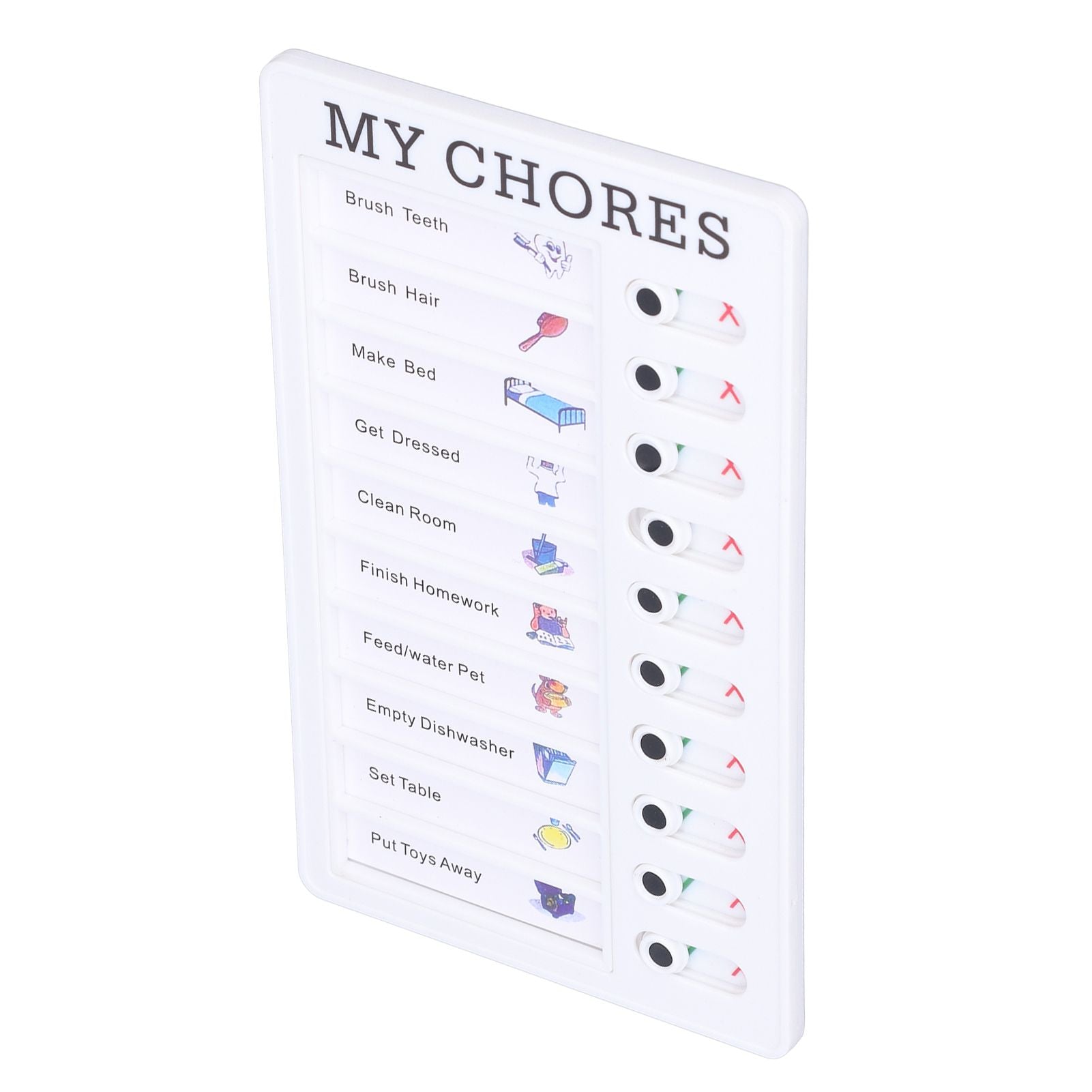 Chore Chart Memo Boards Portable Detachable Message Board Feel Comfortable PVC Kids Chore Chart for Kids V1294-YM0523-3117220010011