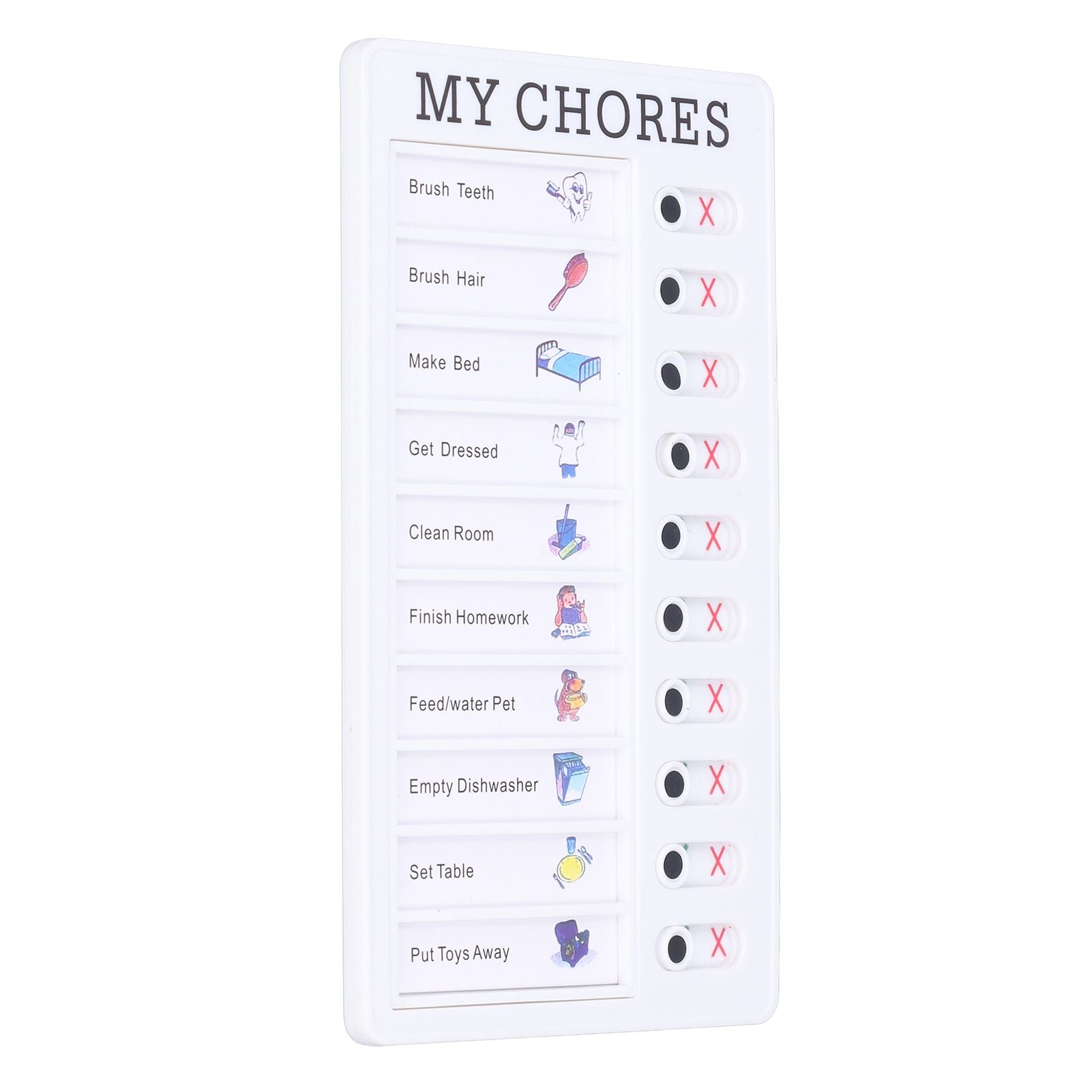 Chore Chart Memo Boards Portable Detachable Message Board Feel Comfortable PVC Kids Chore Chart for Kids V1294-YM0523-3117220010011