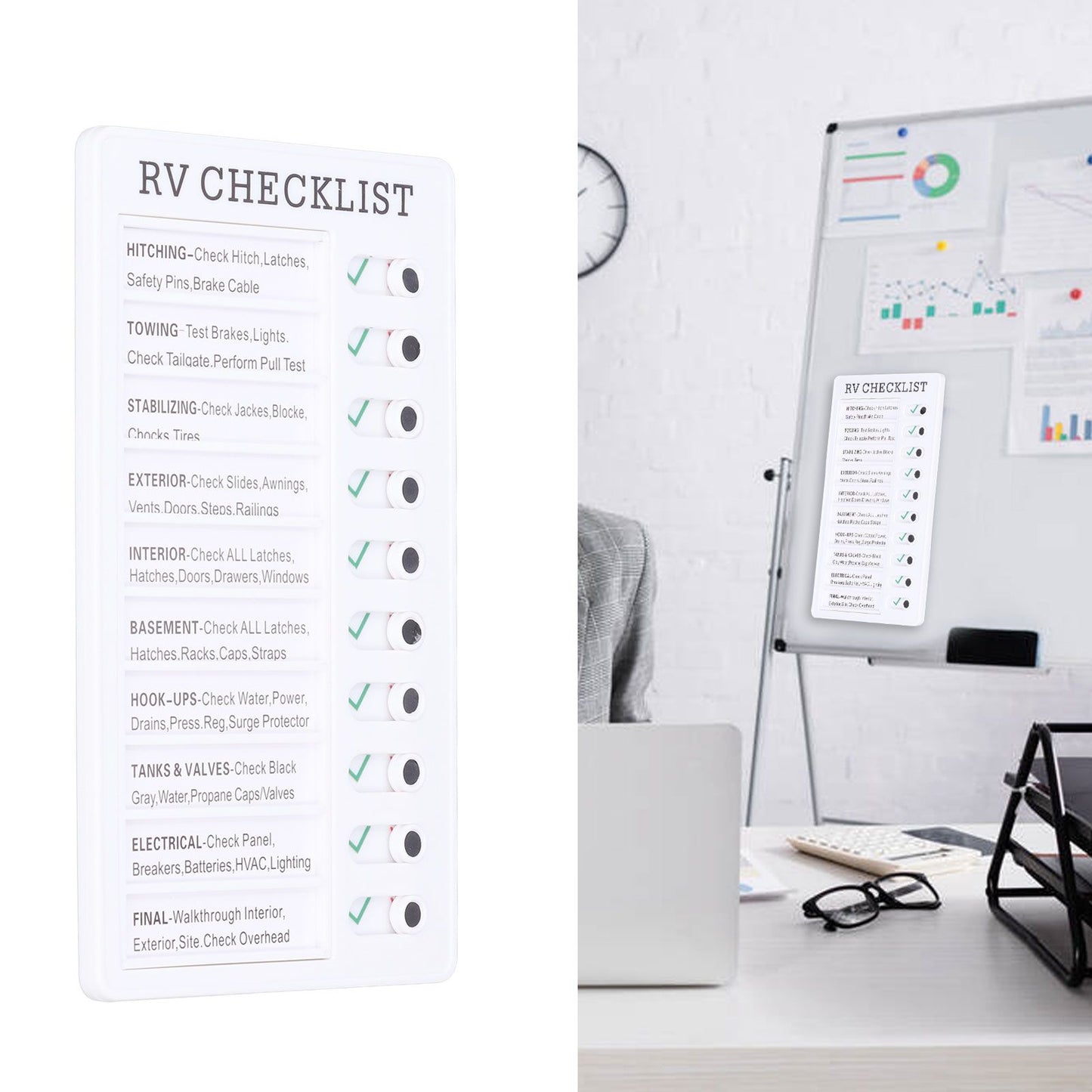 Chore Chart Memo Boards Portable Detachable Message Board Feel Comfortable PVC Kids Chore Chart for Kids V1294-YM0523-3117220010012
