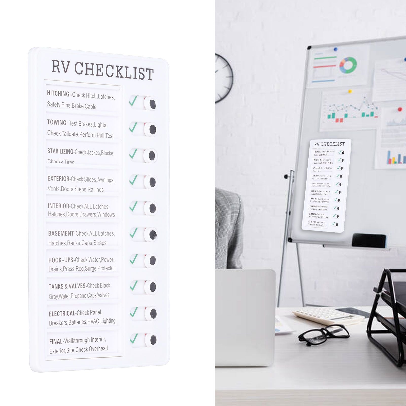 Chore Chart Memo Boards Portable Detachable Message Board Feel Comfortable PVC Kids Chore Chart for Kids V1294-YM0523-3117220010012