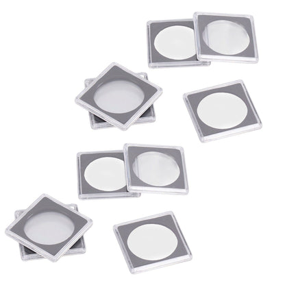 10PCS Coin Holder High Transparency Wear Resistant Environmental Acrylic Quadrate Coin Case for Coin V1294-YM0523-3117220010311