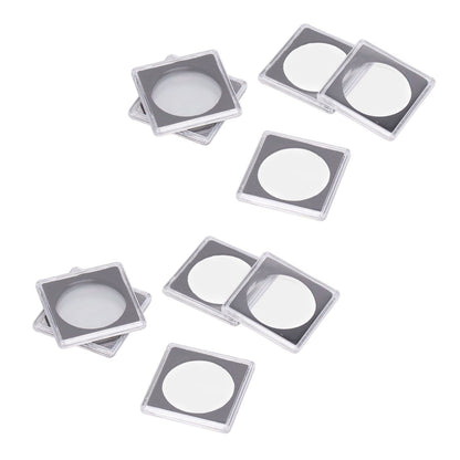 10PCS Coin Holder High Transparency Wear Resistant Environmental Acrylic Quadrate Coin Case for Coin V1294-YM0523-3117220010311
