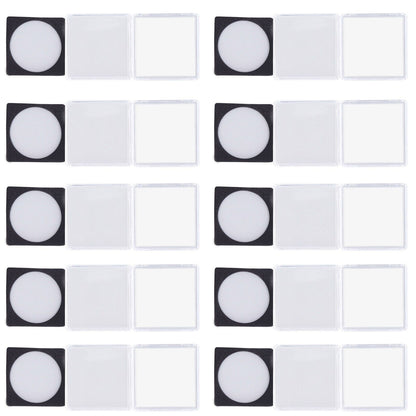 10PCS Coin Holder High Transparency Wear Resistant Environmental Acrylic Quadrate Coin Case for Coin V1294-YM0523-3117220010311