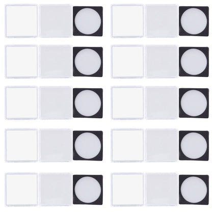 10PCS Coin Holder High Transparency Wear Resistant Environmental Acrylic Quadrate Coin Case for Coin V1294-YM0523-3117220010311