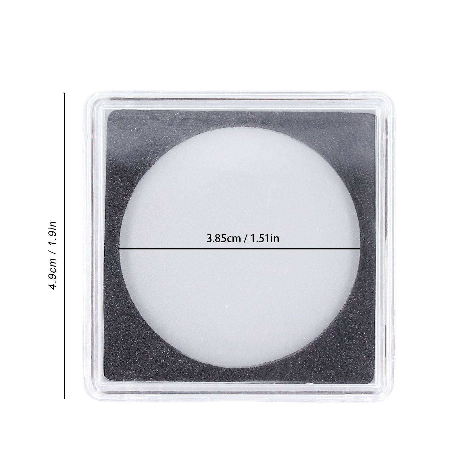 10PCS Coin Holder High Transparency Wear Resistant Environmental Acrylic Quadrate Coin Case for Coin V1294-YM0523-3117220010311