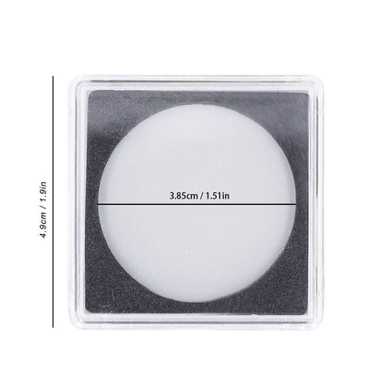 10PCS Coin Holder High Transparency Wear Resistant Environmental Acrylic Quadrate Coin Case for Coin V1294-YM0523-3117220010311