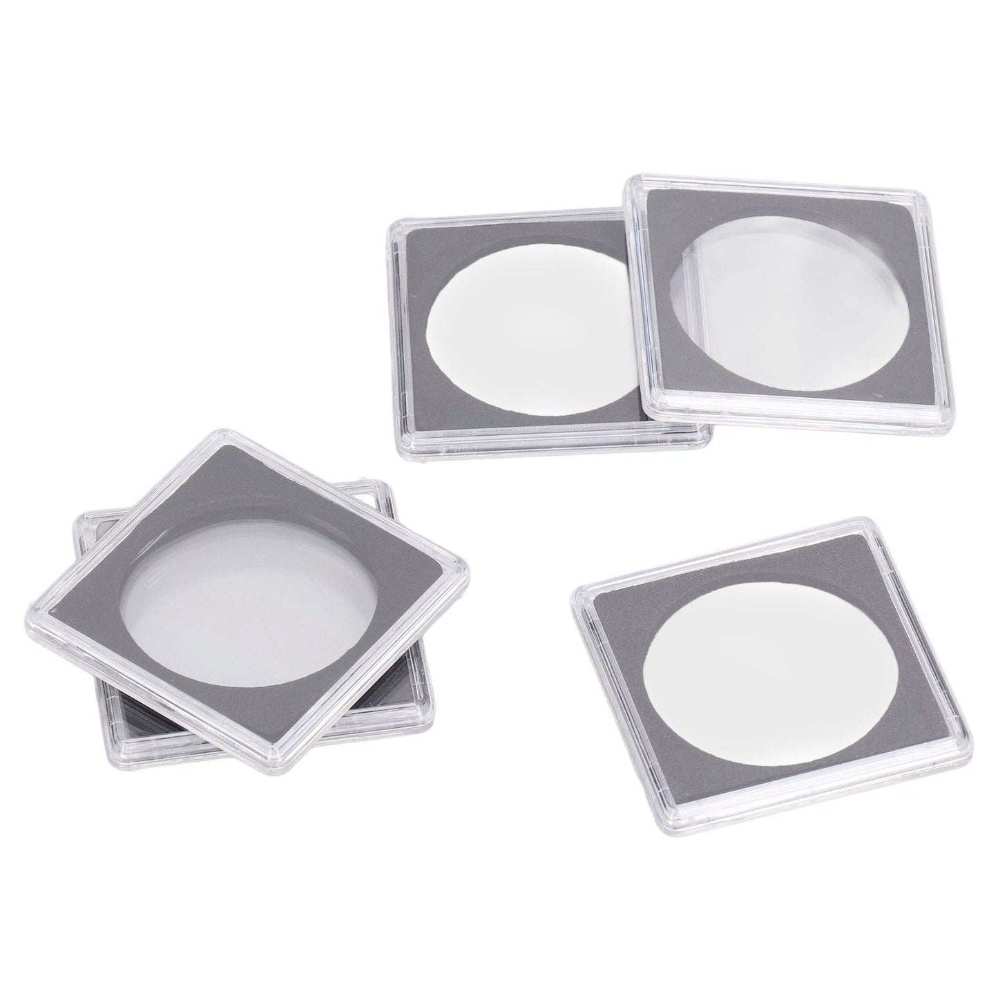 10PCS Coin Holder High Transparency Wear Resistant Environmental Acrylic Quadrate Coin Case for Coin V1294-YM0523-3117220010311