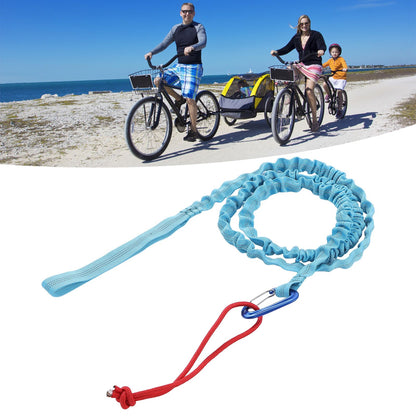 Bicycle Tow Rope Wear Resistant Shock Absorption Resilient Practical Tow Leash with Buckle Compatible with V1294-YM0523-3117220010911